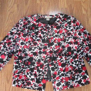 Covington Size Large Red Black White jacket